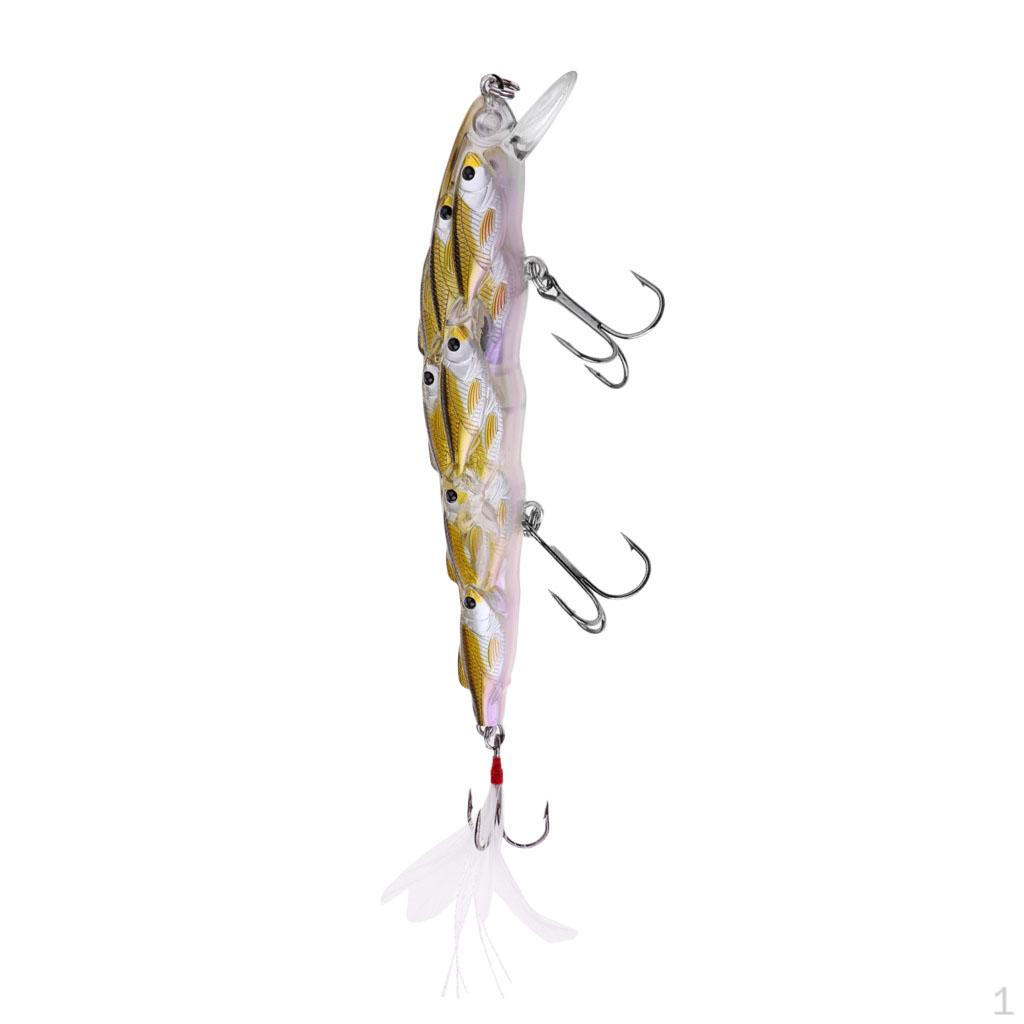 Fishing Crankbait Minnow Trolling Bass Pike 11.5cm Tackle 5 Colors