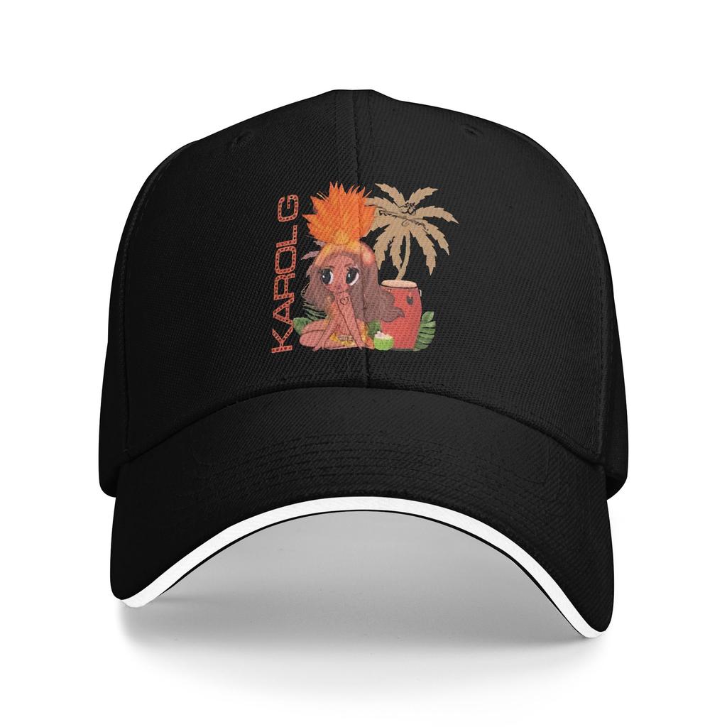 Karol G Viajando Por El Mundo Tropitour Baseball Caps Fashion  Sandwich Hats Unisex Adjustable Dad Hat Running Golf
