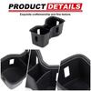 For Nissan Frontier -2025 Center Console Cup Holder ert TPE Slot Slip Drink Limiter Cover Accessories