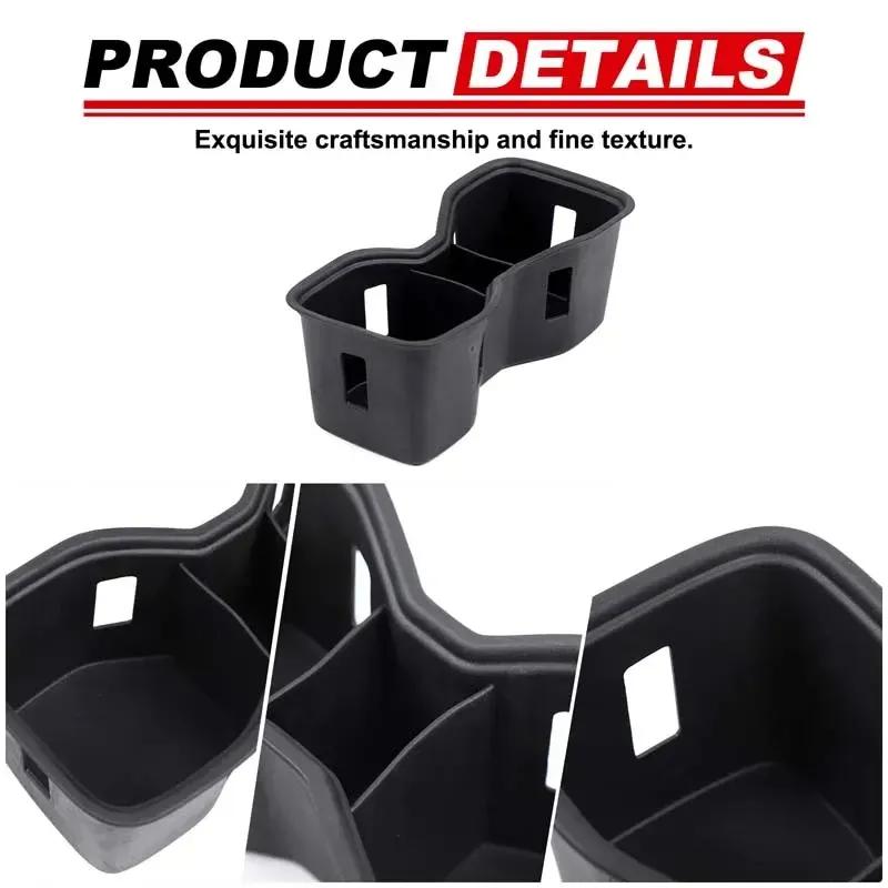 For Nissan Frontier -2025 Center Console Cup Holder ert TPE Slot Slip Drink Limiter Cover Accessories