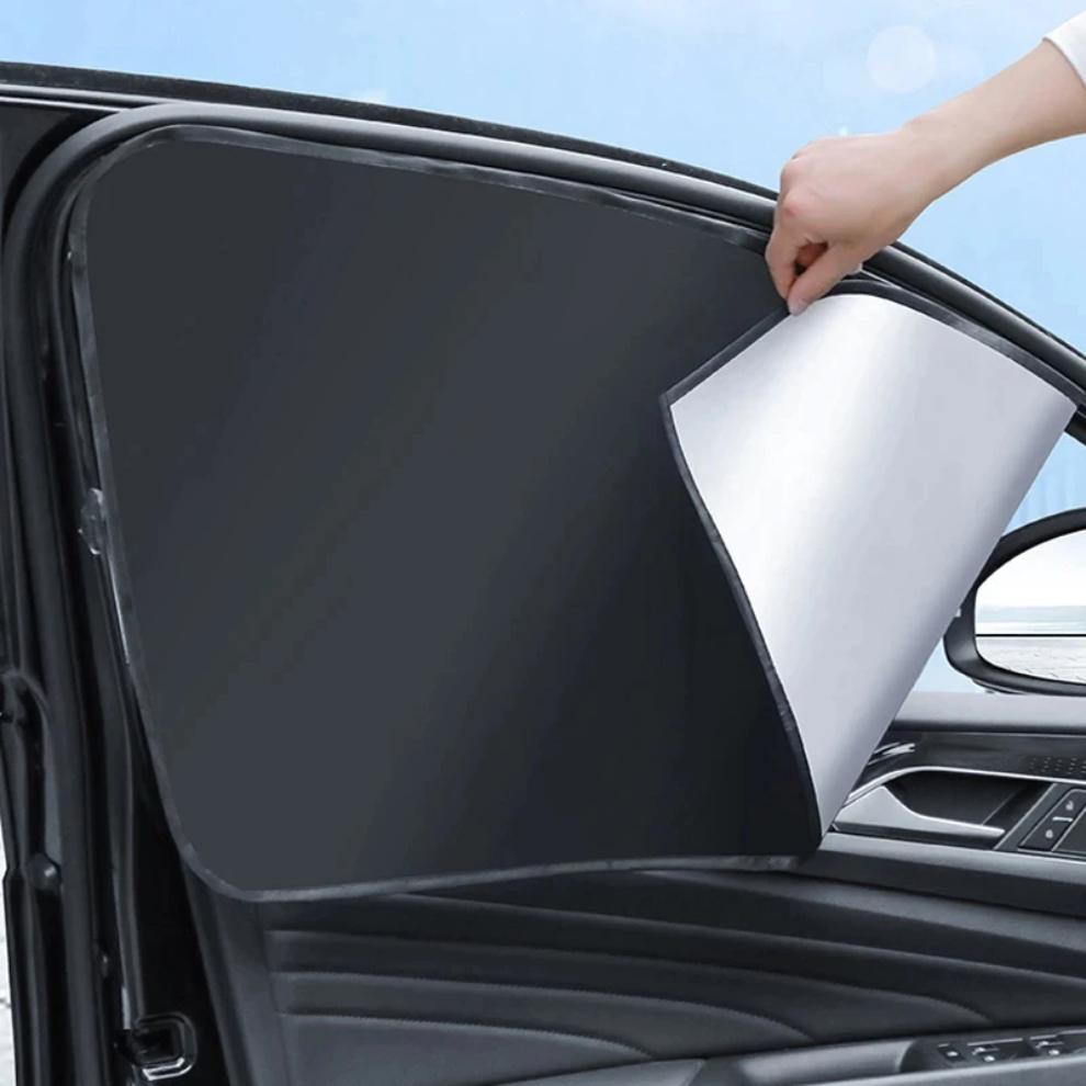 Magnetic Car Sunshade UV Protection Curtains Sun Shield Cover Double Sides Auto Window Sun Shade Protector Cover Accessories