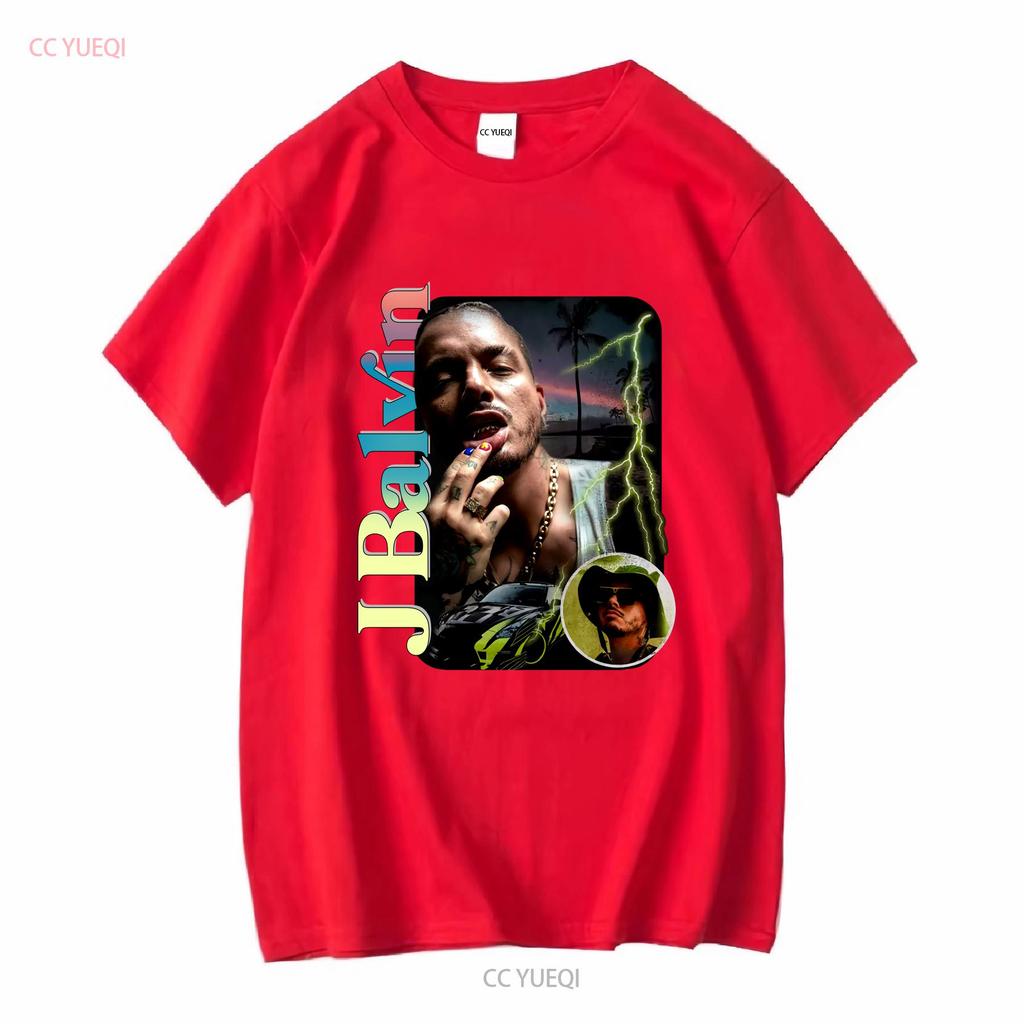 J Balvin T Shirt S Xl Long Sleeves Vintage Washed Comfortable Casual Homme Graphic Stylish Fashion Unisex Stretched Breathable