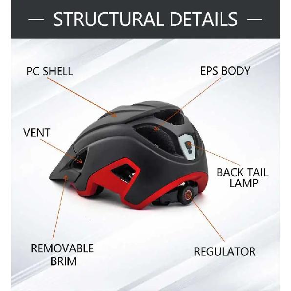 Eastinear's New Adult Bicycle Helmet MTB Ultra-light Outdoor Sports Helmet Men's and Women's Skateboard Mountain Bike Helmet