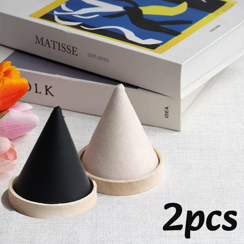 1/2PC Creative Wood Cone Bracelet Display Stand Earring Necklace Organizer Holder Jewelry Storage Rack Holder Jewelry Show Props