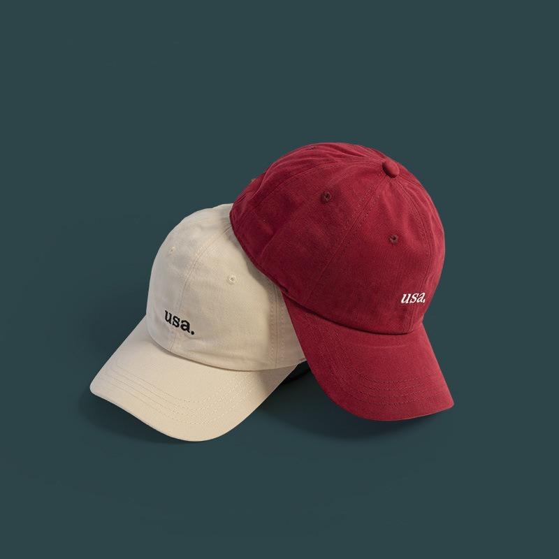 High Quality Hats Men's and Women's Embroidered Soft Top Caps Versatile Street Students Couple Baseball Caps Show Small Face