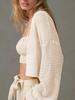Women's Cropped Knit Cardigan Lightweight Open Front Boho Summer Outerwear