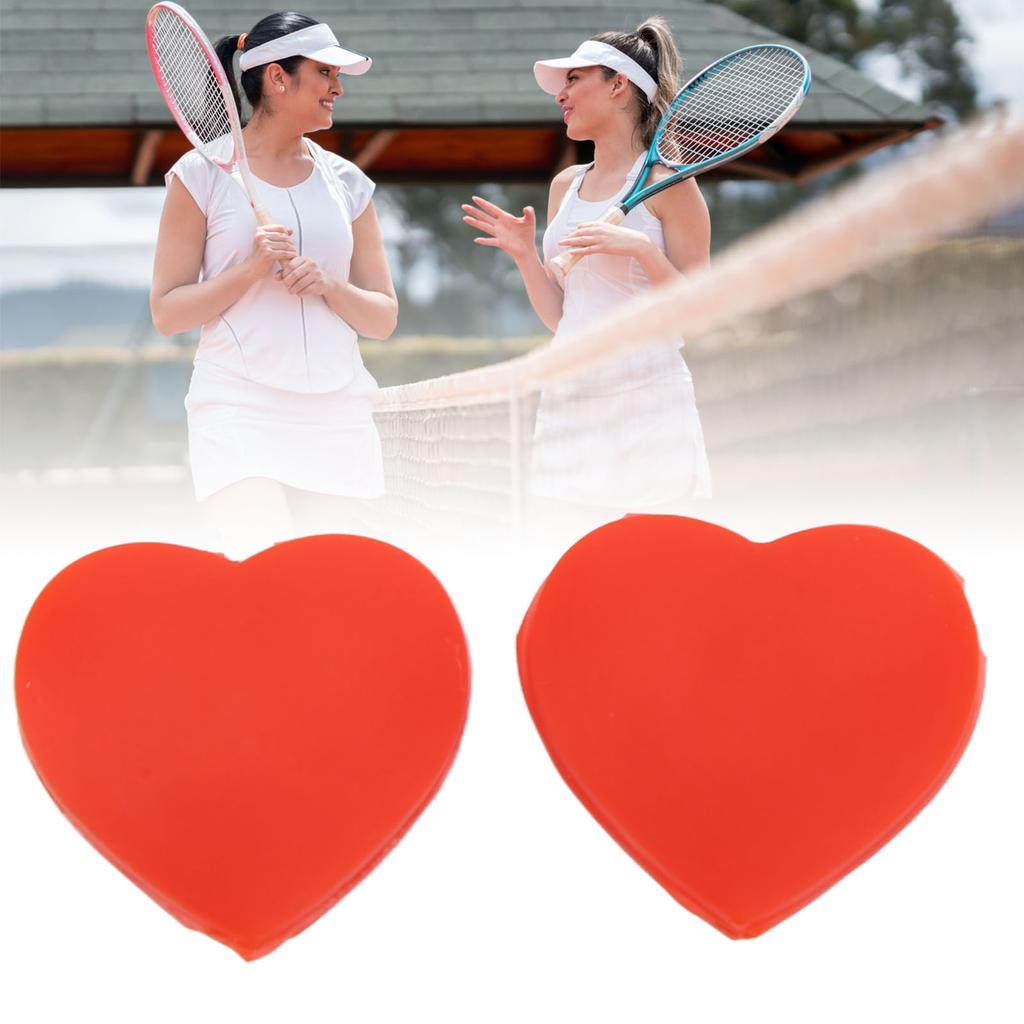 10 SZT amortyzator drgań rakiety tenisowej w kształcie serca silikonowy tenis