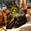 Custom Name Personalized Borussia Dortmund Bvb Print Blanket, Home Decor, Bedroom, Sofa, Camping, Couch, Gifts for Birthday Christmas
