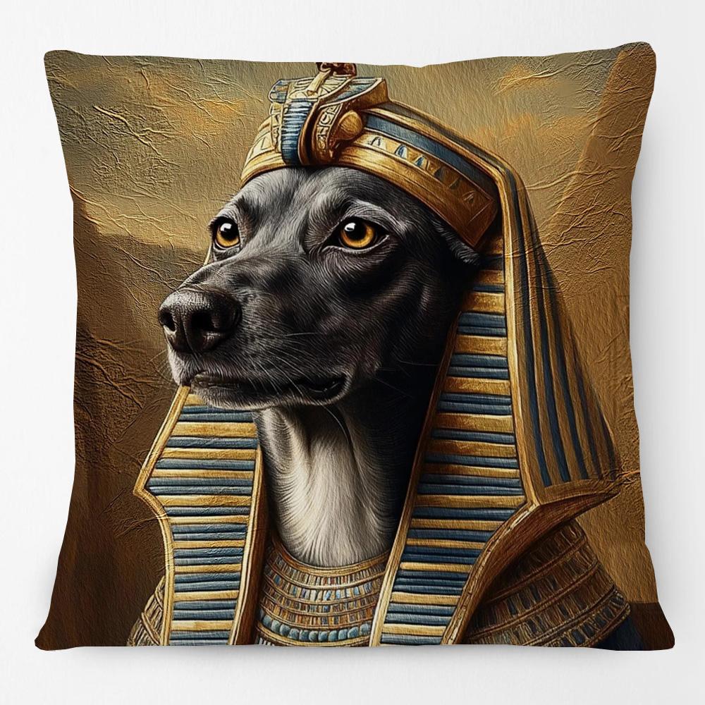 European Vintage Retro Royal Dogs Cats Pets Doodle Print Decorative Sofa Throw Pillow Case Cushion Cover