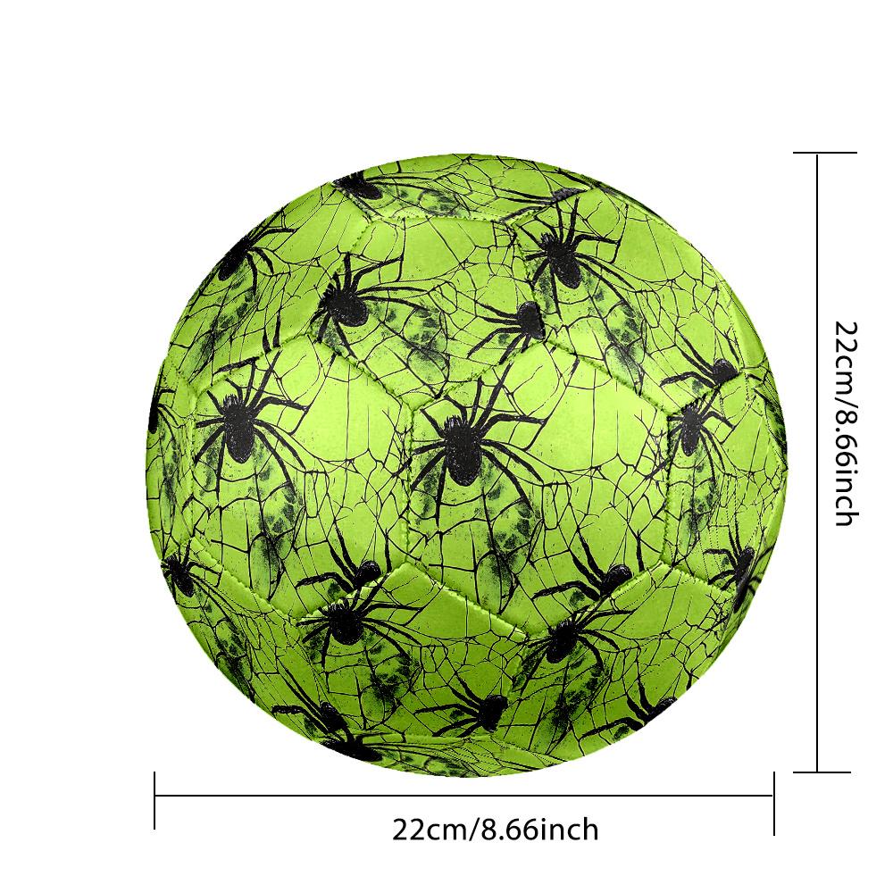 1PC Halloween Spider Web Soccer Ball Size 5 Football Machine Sewn Indoor/Outdoor Universal Football Gift W51