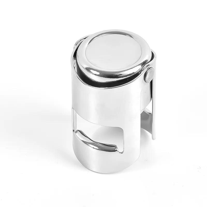 Wine Bottle Stopper Wine Beer Bottle Cork Plug Stainless Steel Champagne Sparkling Stopper Bar Tools 1PC Sealing Bottle Cap