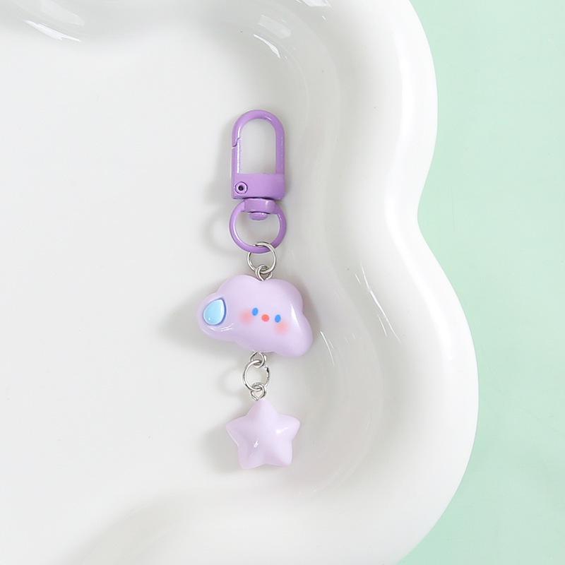 Adorable Cloud Keychain - Soft, Realistic, and Popular Backpack Accessory for Best Friends and Couples