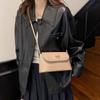 Small Bag Women's New Fashion and High-end Single Shoulder Bow Crossbody Versatile Underarm Small Square Bag
