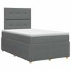 Boxspringbett mit Matratze Dunkelgrau 120 x 190 cm Stoff