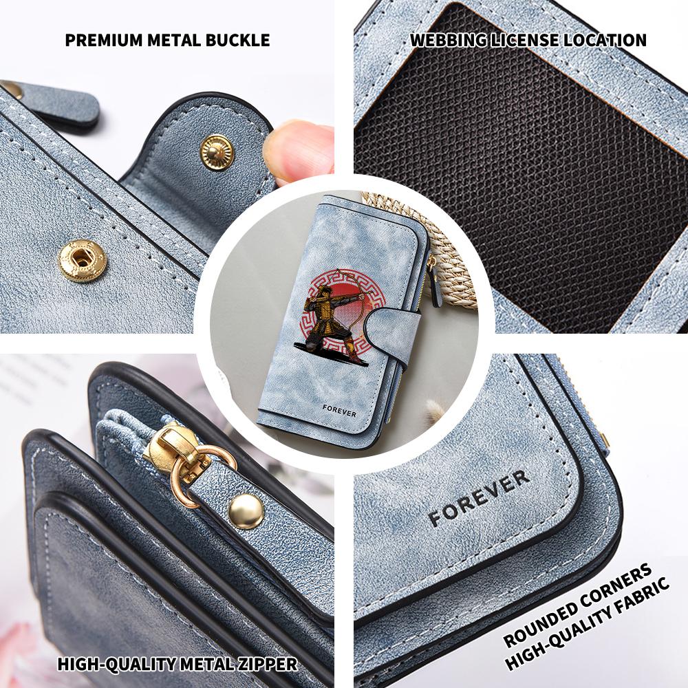 Samurai Archer Long Wallet Fashion Casual Card Holder Portable Purse