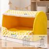 Houndstooth Dog Bed for Large Dogs & Cats - Autumn/Winter Deep Sleep Bed