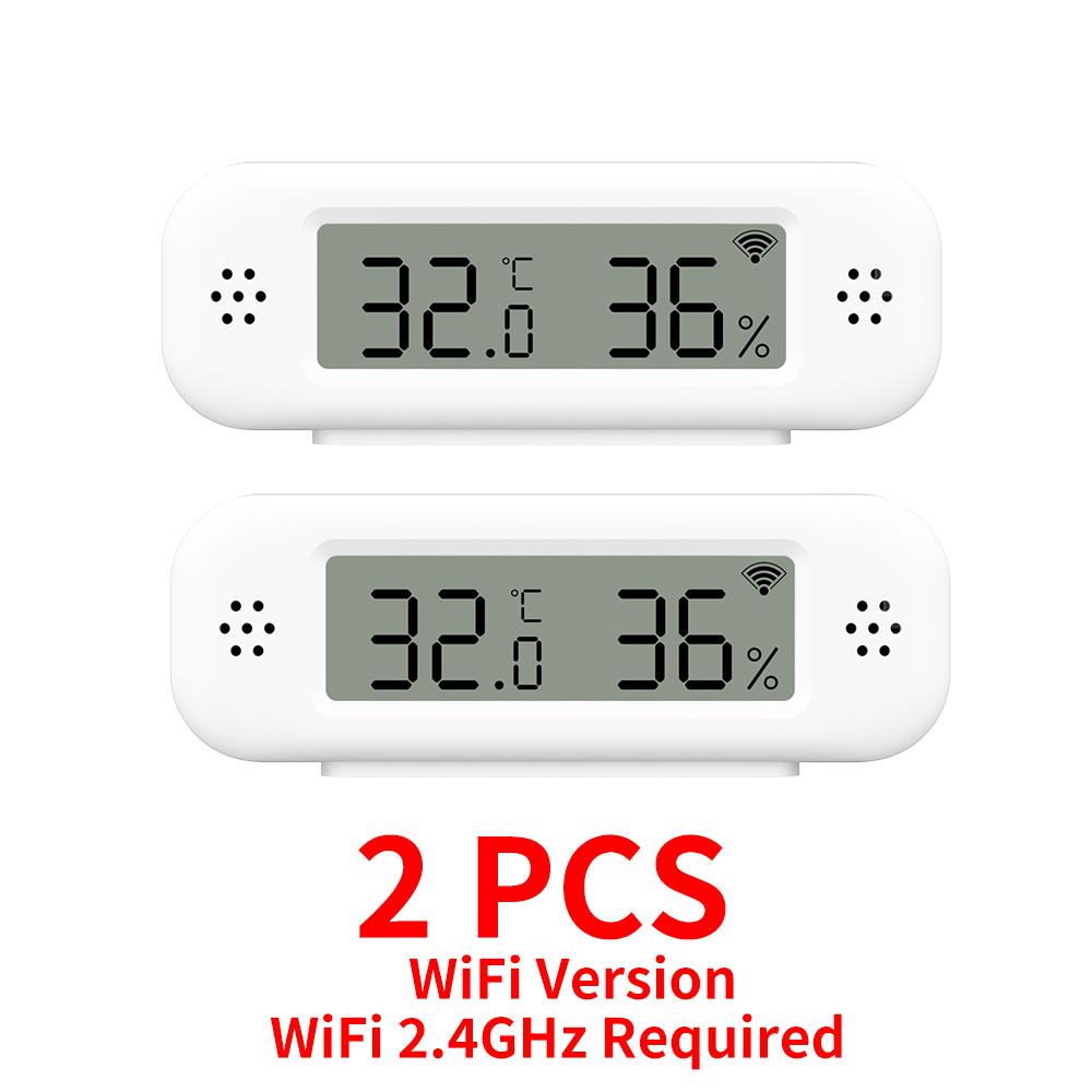 Tuya WiFi Mini Temperature Humidity For Smart Home Thermometer Hygrometer APP Remote Alarm Work with Google Home Yandex Alexa