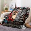 1PC Jujutsu Kaisen Patterned Flannel Blanket Suitable For All Seasons For Home Decor Warmth And Comfort Gifts Holiday Present