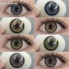 2pcs Diamond Colored Contact Lenses for Big Eyes Fashion Cosmetic Soft Brown Lens 14.5mm
