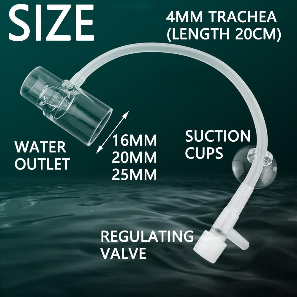 16/20/25mm Fish Tank Filter Outlet Acrylic Aquarium Oxygen Head  Fish Tank Accessories