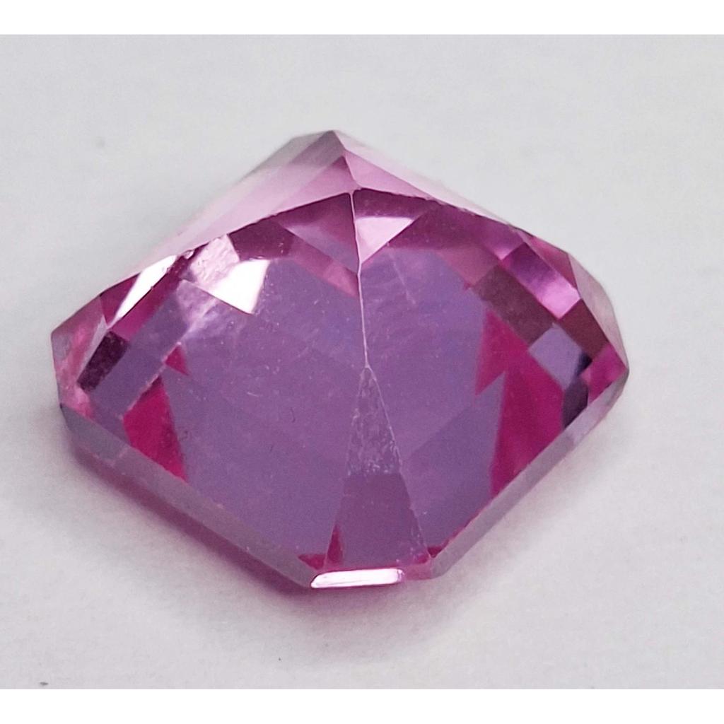 16-18 Ct Natural Light Pink Sapphire Asscher Cut Fabulous Certified Gemstone