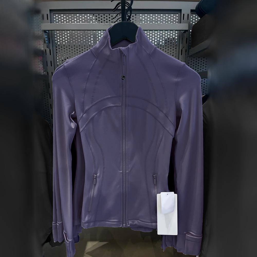 Women's New Stand Collar No Mesh Jacket – High Elastic, Moisture-Wicking, Slim-Fit Top