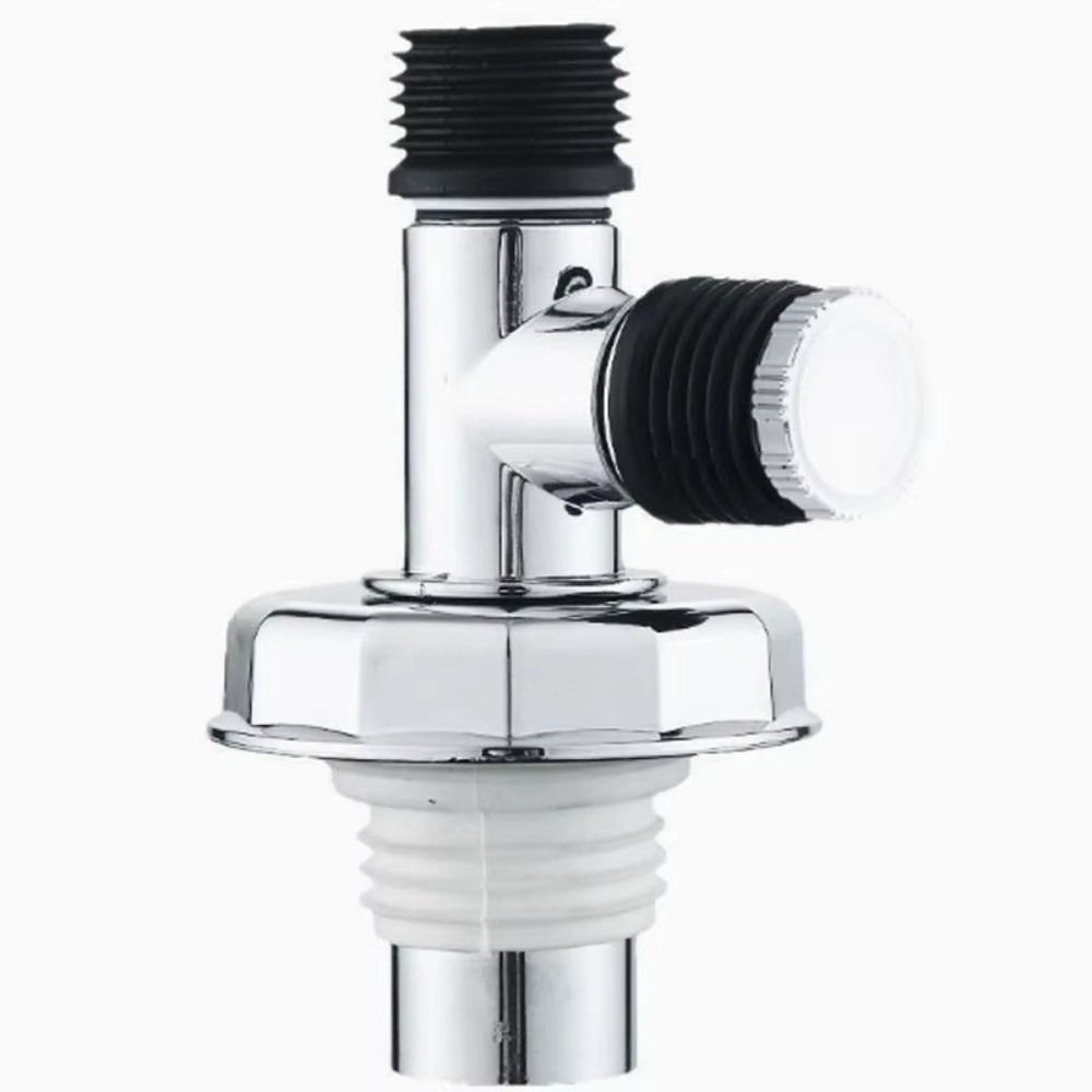 Metal Washing Machine Drain Connector Dual Outlet Waste Pipe Adapter Washing Machine Drainage
