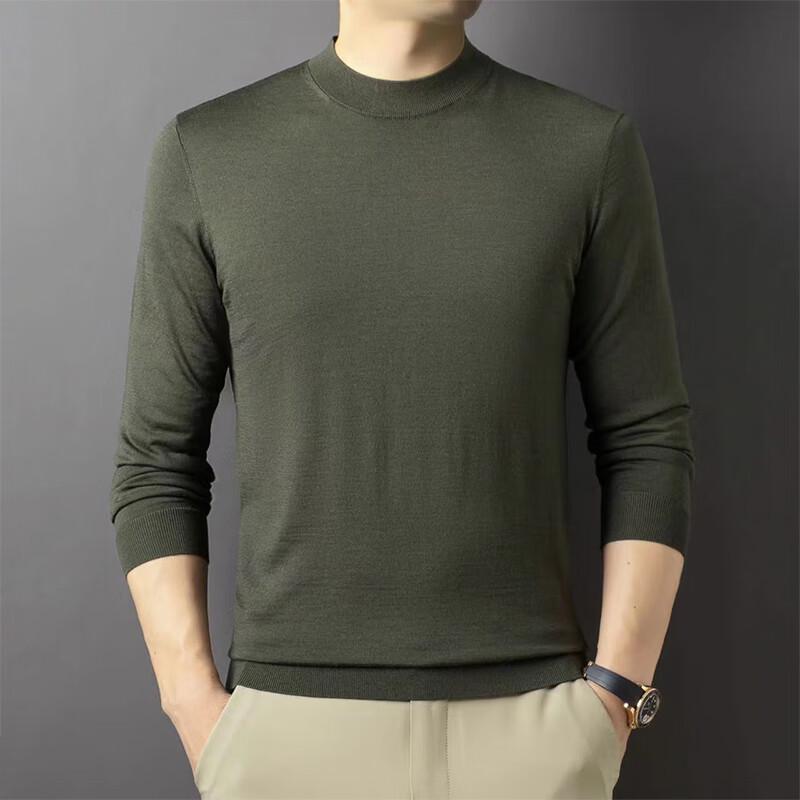 

Raphenny Men s Pure Merino Wool Long-Sleeve Crew Neck Sweater S