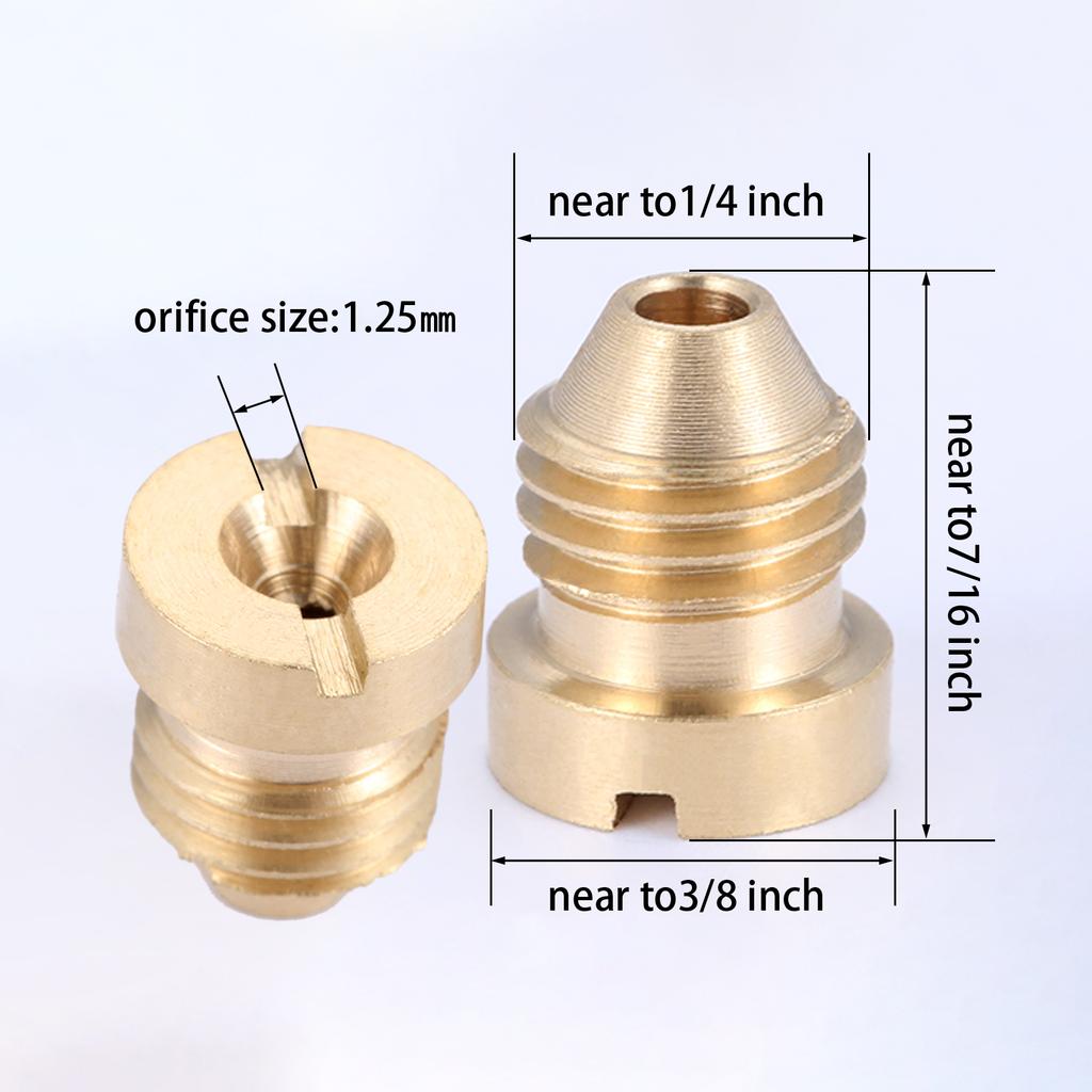 1PC 1.1mm/1.25mm/1.4mm Foam Cannon Orifice Nozzle Tips Universal Thread Tips for Snow Foam Lance for Professional Foam Nozzle