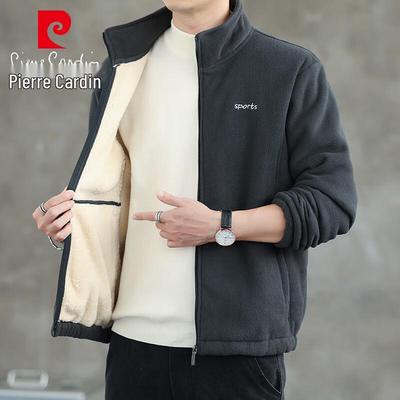 Men's Lambswool Lined Fleece Cardigan Jacket