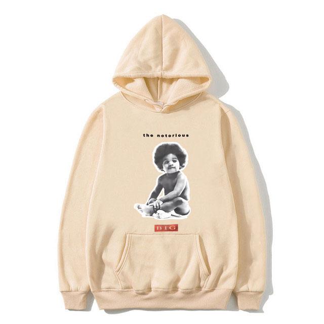 Rapper The Notorious Big Poppa Graphic Hoodie Men's Rap Oversized Sweatshirt Biggie Smalls Hoodies Men Women Hip Hop Sportswear