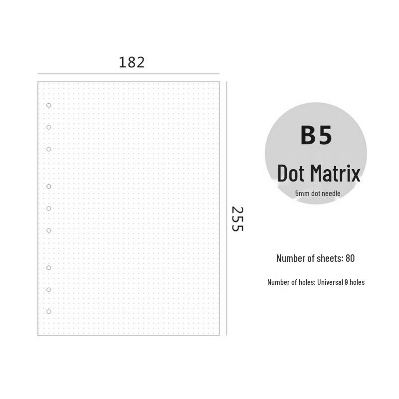 7-inch A6 B5 Loose-leaf Notebook A5 Notepad Replacement Pages