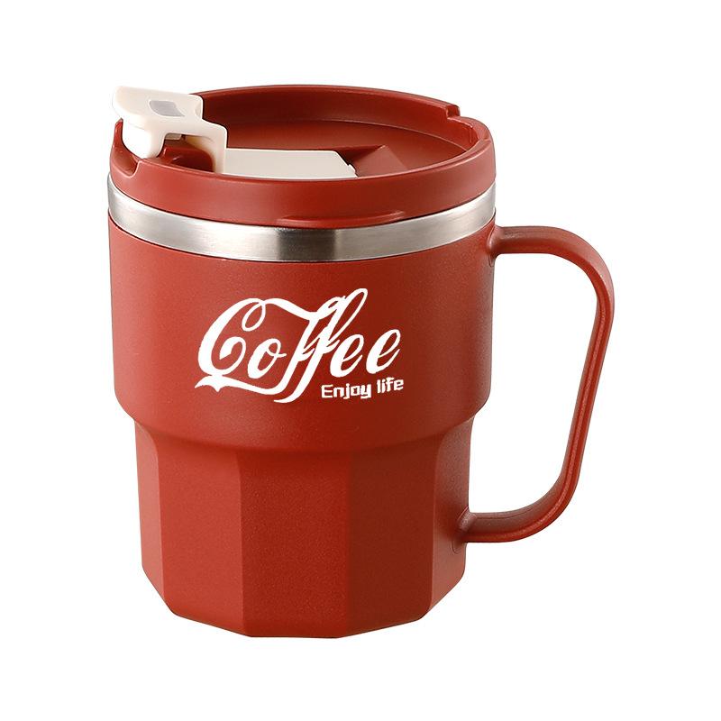 400ML Stainless Steel Thermos Mug Coffee Mug Portable Sealed Leak-proof Drinking Cup Double Layer Tea Milk Insulated Water Cup