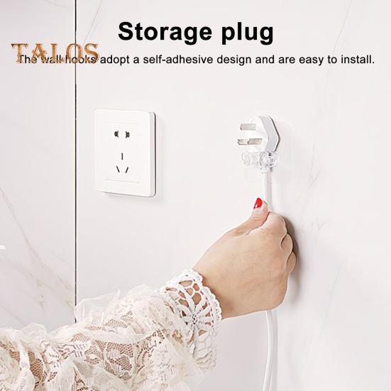 10/20 buc cârlige de depozitare montate pe perete, suport pentru cablu, transparente, ușor de instalat, adezive, pentru gestionarea cablurilor