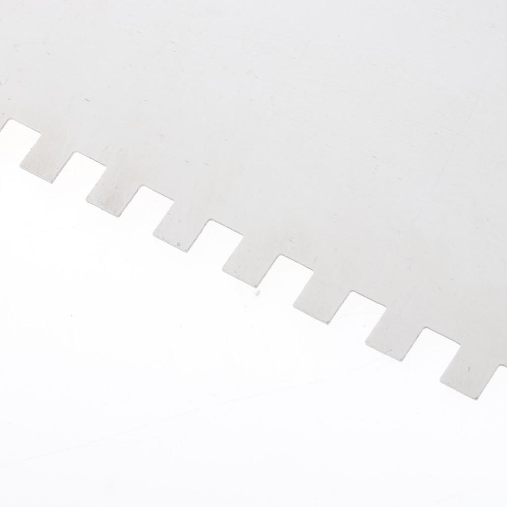 1Pc Finishing Trowel Wall Grout Spreading Tools Steel Trowel Putty Notched Spatula Concrete Drywall Trowel Construction Tools