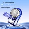 Portable Mini Electric Shaver with Power Display & Washable Beard Trimmer