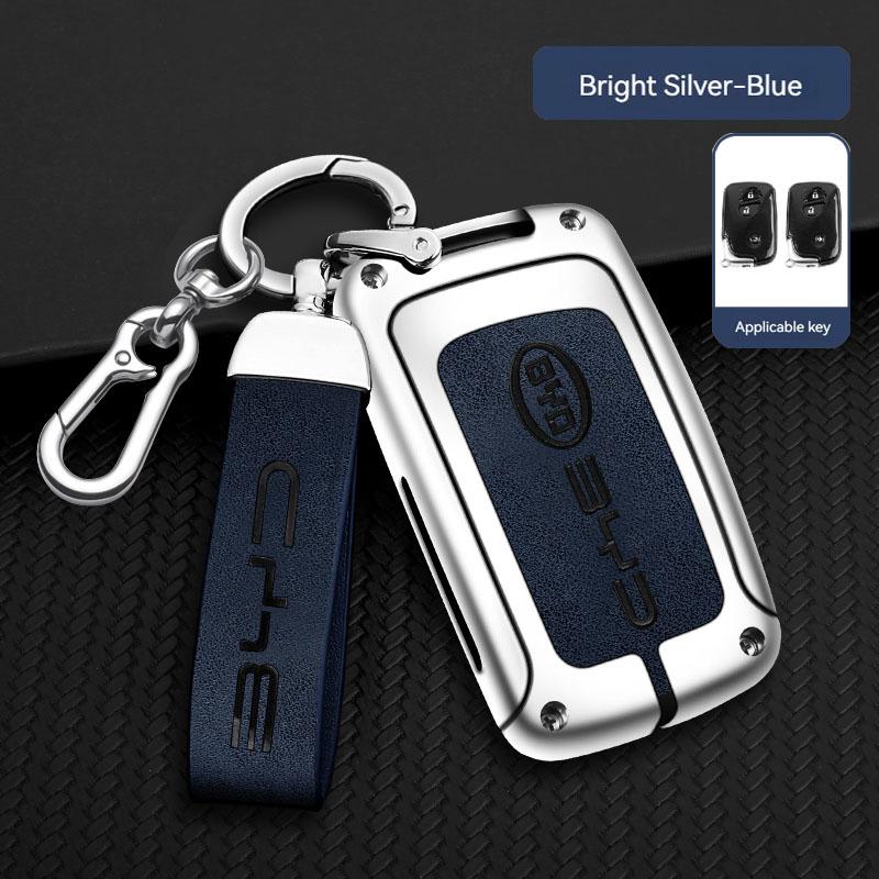 Car Remote Key Case Fob Cover Holder Shell Bag Keychain Accessories for BYD Song Plus Atto 3 Han EV Tang DM Qin Seal Dolphin