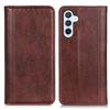 Custodia a Flip Samsung Galaxy A57 5G, Vera Pelle Divisa, Marrone
