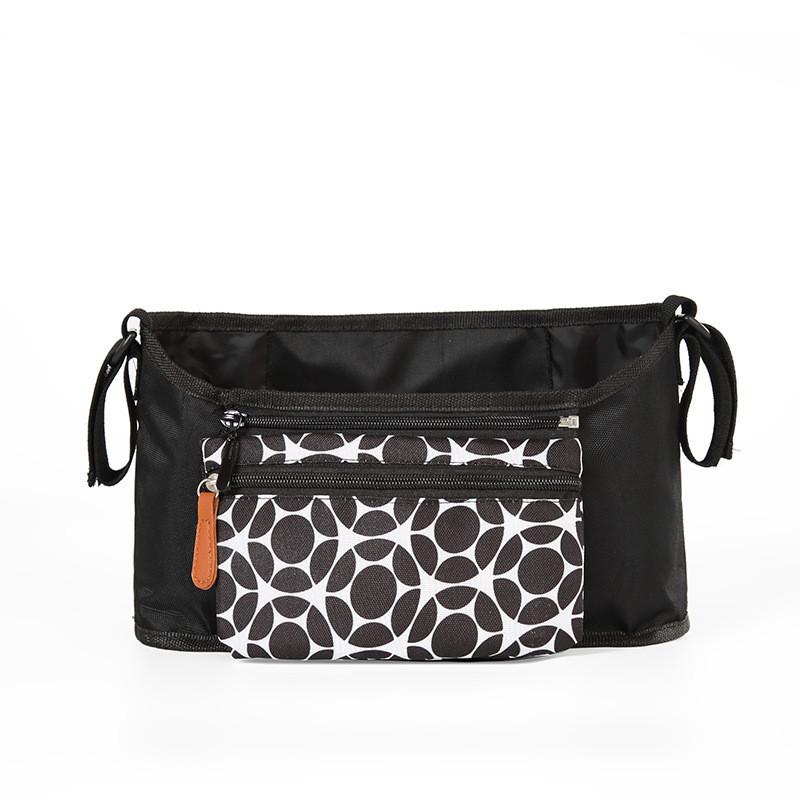 Baby Stroller Organizer Bag With Oxford Fabric Storage For Traveling And Shopping