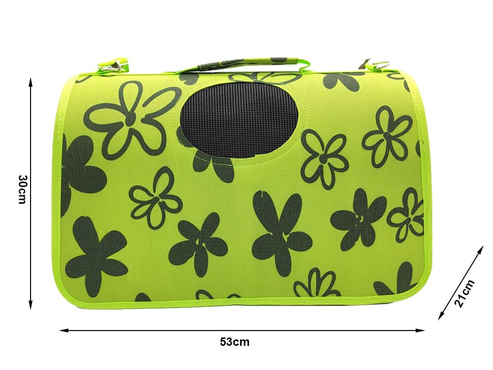 Dog Bag Dots Green (75) Gab_B