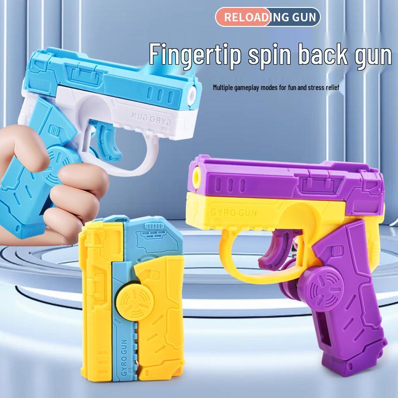 Jeep Finger Tank Gyro Toy for Kids: Radish Gun & Decompression Spinner