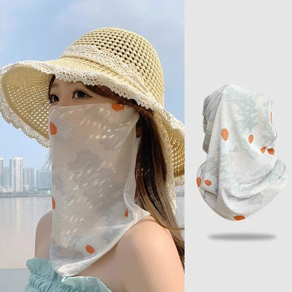 Écharpe Masque Respirante pour Femme Écharpe Tour de Cou Imprimé Floral pour Sports d'Été en Plein Air