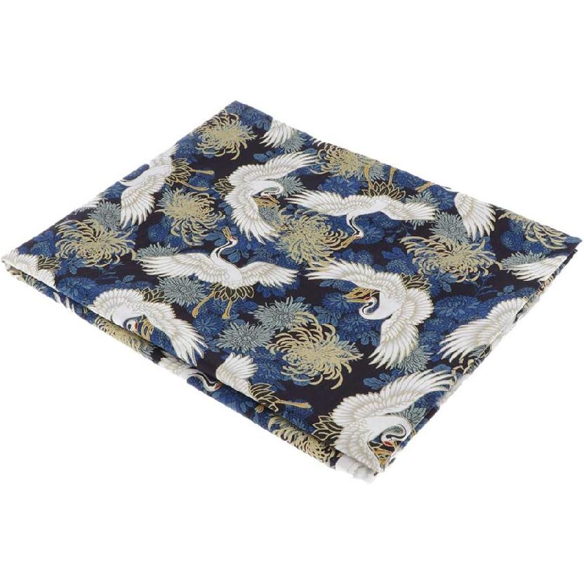 LoveinDIY Japanese Fabric Yard Cotton Beautiful Japan Flower Printed Fabric for Children Dress, Cover, Table Cover etc 40 by 60 inches, Chrysanthemum