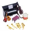 1/12 Scale Miniature Piano Guitar Violin Drum Instrument Model  Birthday Gift