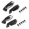 Modern Motorcycle Accessory Mirror Shatter Resistant Glass ABS Housing Easy Angle Adjustment Suitable for Scooters Bikes