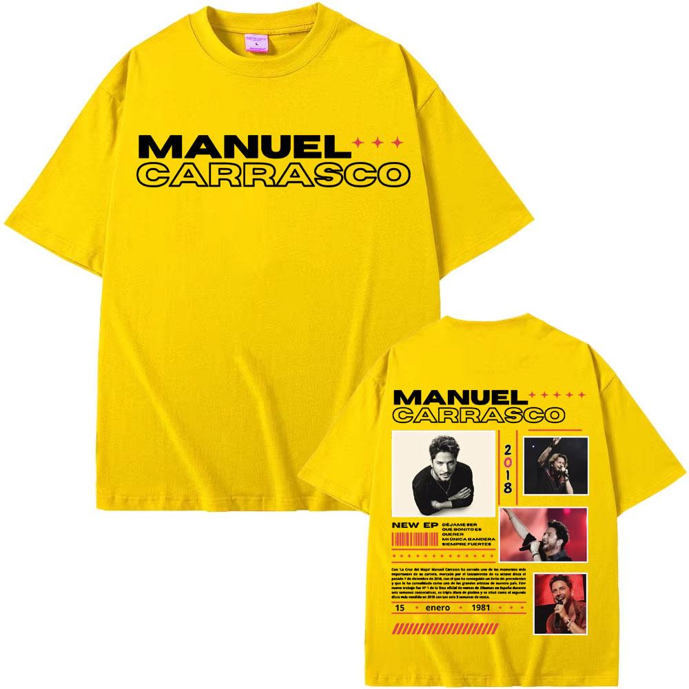 Rapper Manuel Carrasco Album Tour Cover T Shirt Men's Women Fashion Hip Hop Vintage T Shirts Summer Pop Art High Quality T-shirt