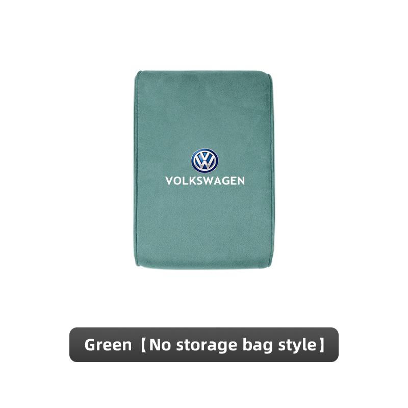 Car Armrest Box Cushion Center Console Arm Rest Suede Mat For VW Golf Passat b6 Amarok T5 Phaeton Teramont Tiguan Car Supplies