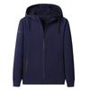 Men's Plus Size Pure Cotton Hoodie Cardigan: Spring/Autumn, Casual Knit Jacket, Trendy Sportswear.