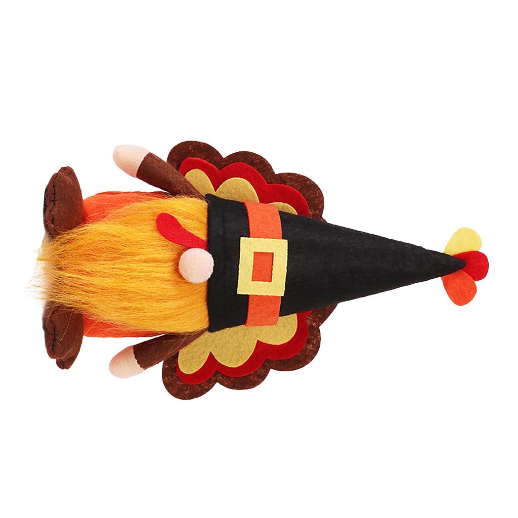 Tomtedocka Dekor Söt Handgjord Ansiktslös Tomte Prydnad för Halloween Thanksgiving Fest A