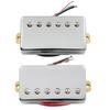 Musiclily Basic Ceramic Magnet Covered Humbucker Neck Bridge Pickup Set for Electric Chrome Guitar,